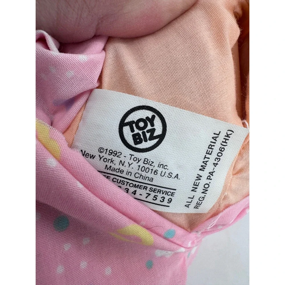 Toy Biz Vintage 1992 Baby Loves to Talk ‎ Doll Pink  Pajamas Interactive Talking
